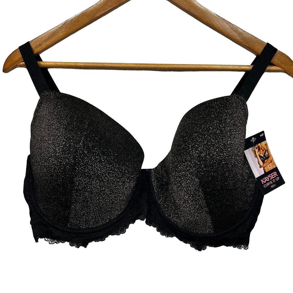Kayser Black Bra - Size 14F