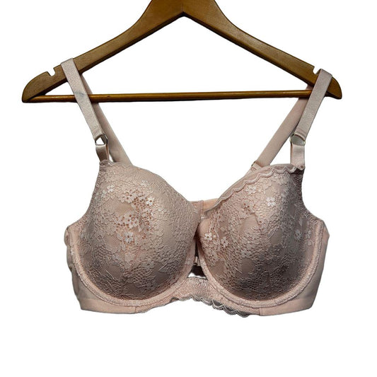 Kayser Pink Lace Bra - Size 18D