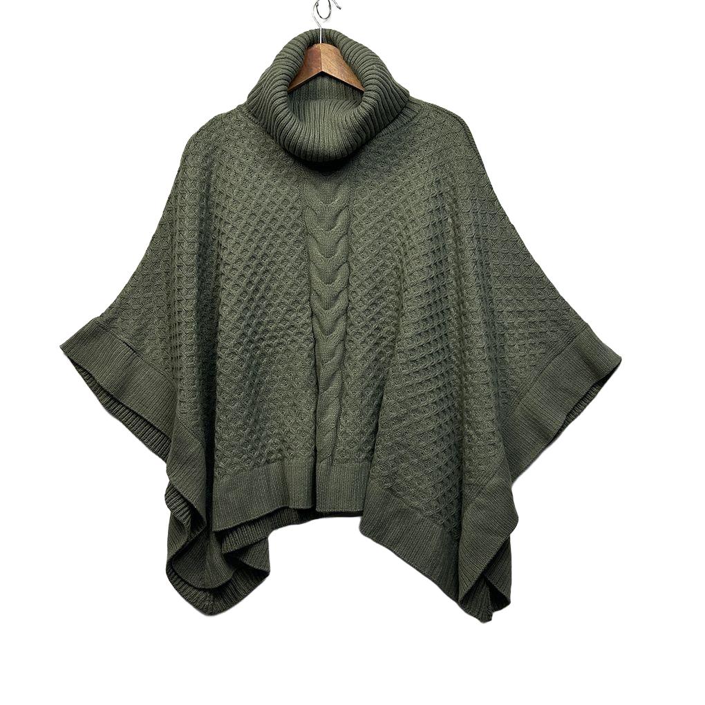 Knit Poncho - Size One Size