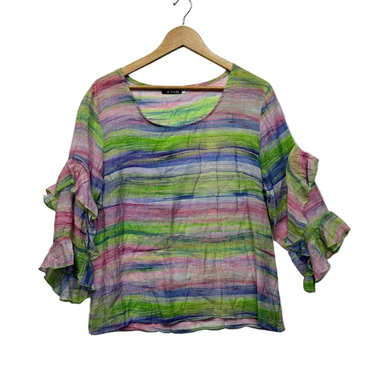 La Strada Multicoloured Top - Size XL