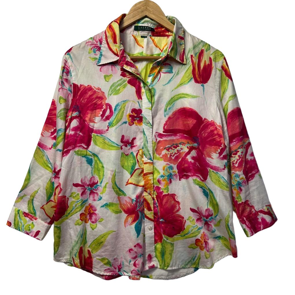 Lauren Ralph Lauren Floral Shirt - Size L