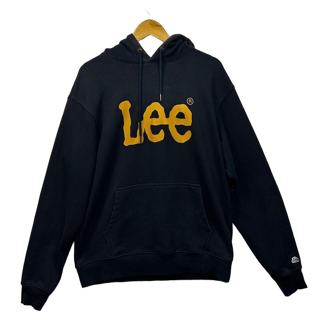 Lee Black Logo Unisex Hoodie - Size L