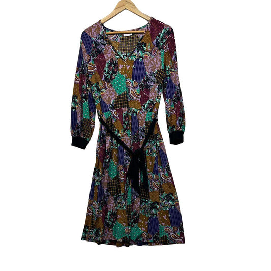 Leona Edmiston Multicoloured Paisley Dress - Size 3/14