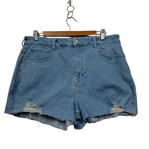 Lily Loves Distressed Denim Shorts - Size 16