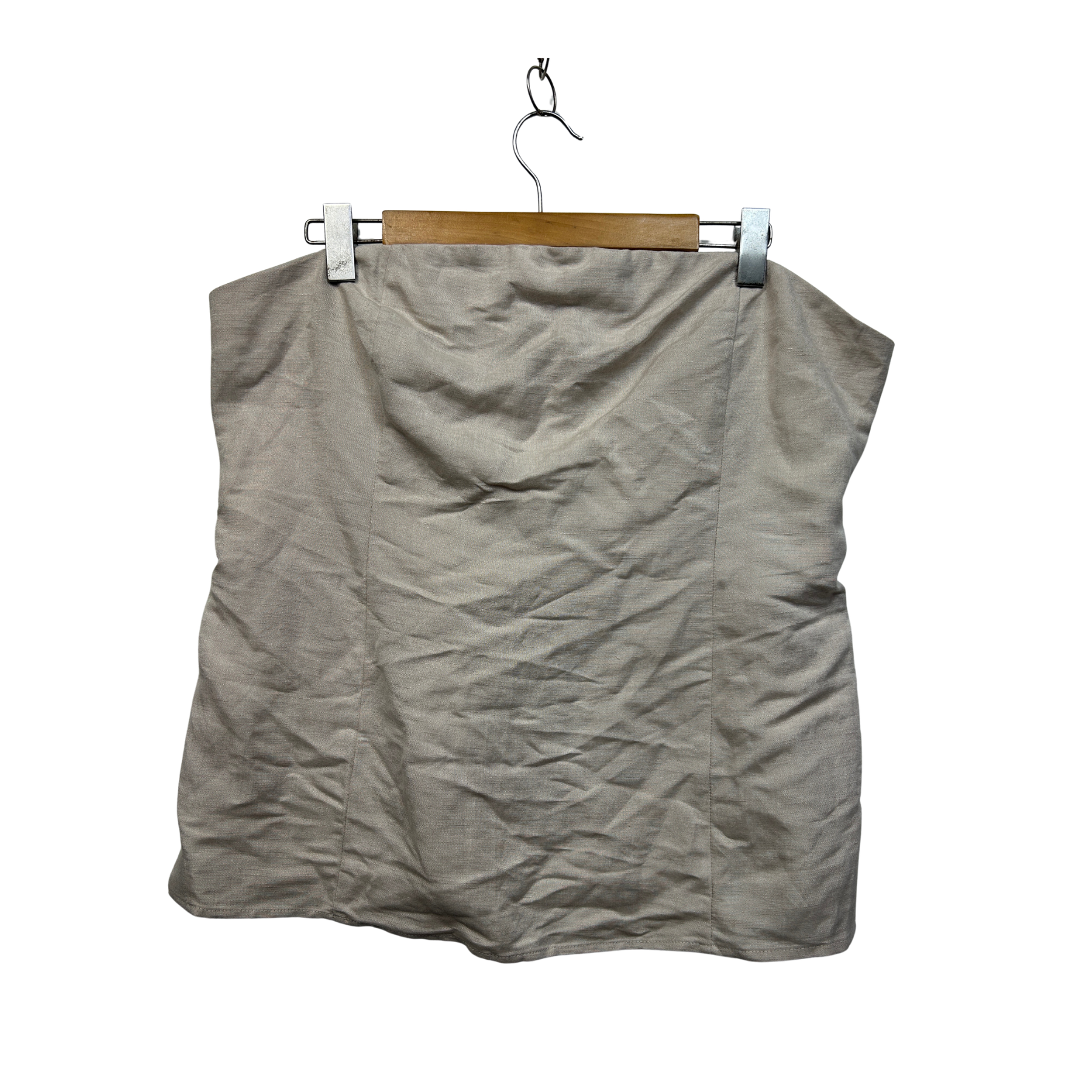 Lily Loves Natural Linen Sleeveless Top - Size 18