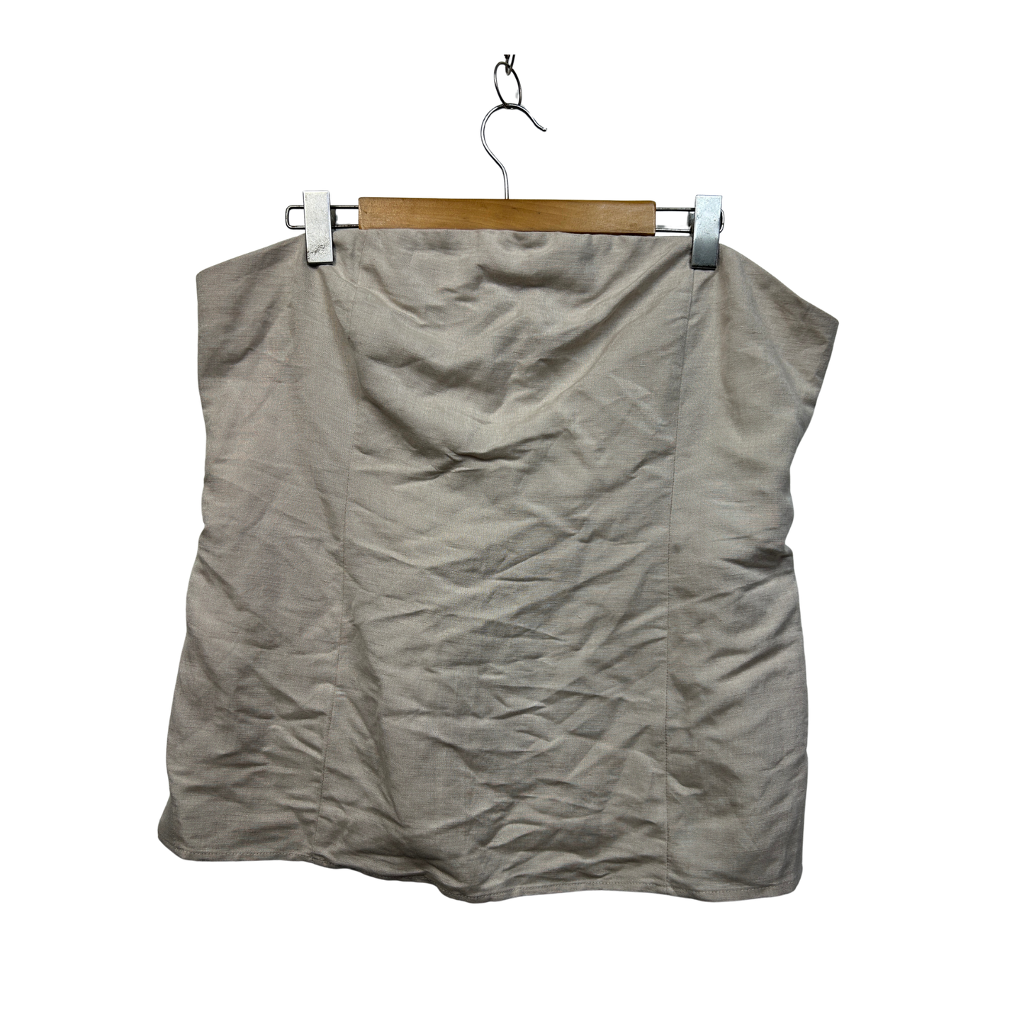 Lily Loves Natural Linen Sleeveless Top - Size 18