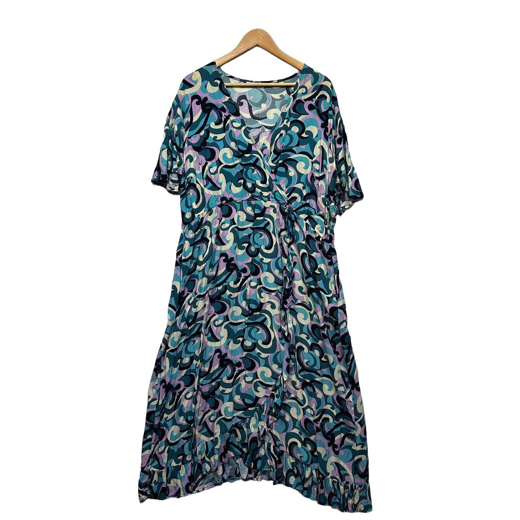 Little Party Dress Teal Plus Size Dress - Size 22