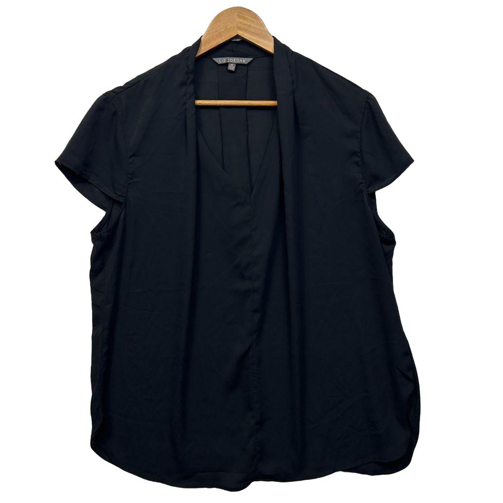 Liz Jordan Black Top - Size 16