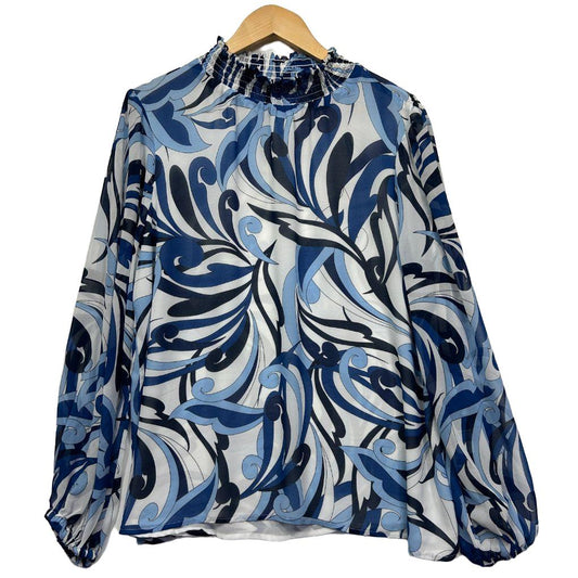 Liz Jordan Blue Top - Size 16