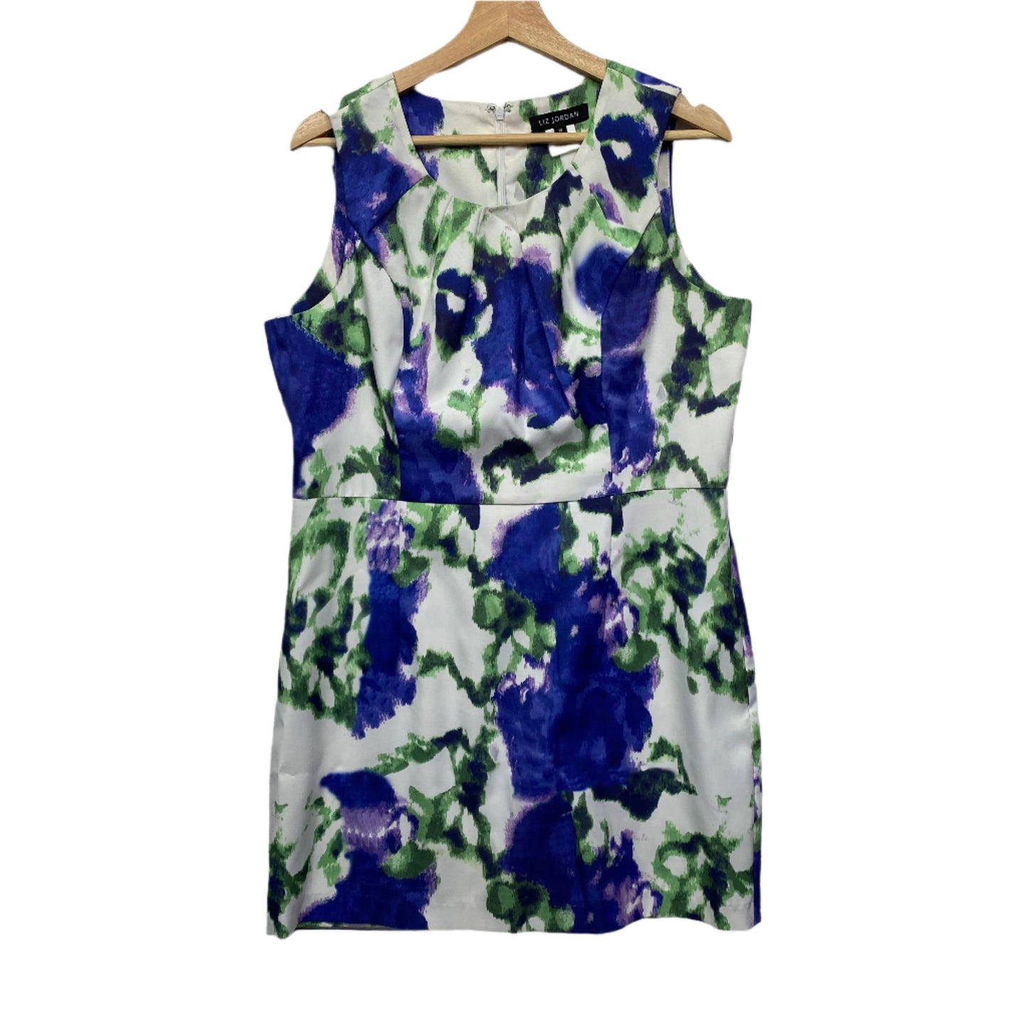 Liz Jordan Dress Size 14 Sleeveless Floral Multicoloured