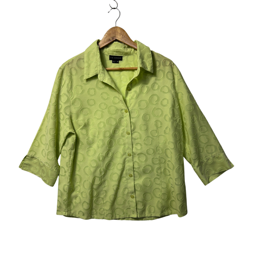 Liz Jordan Lime Shirt - Size 16