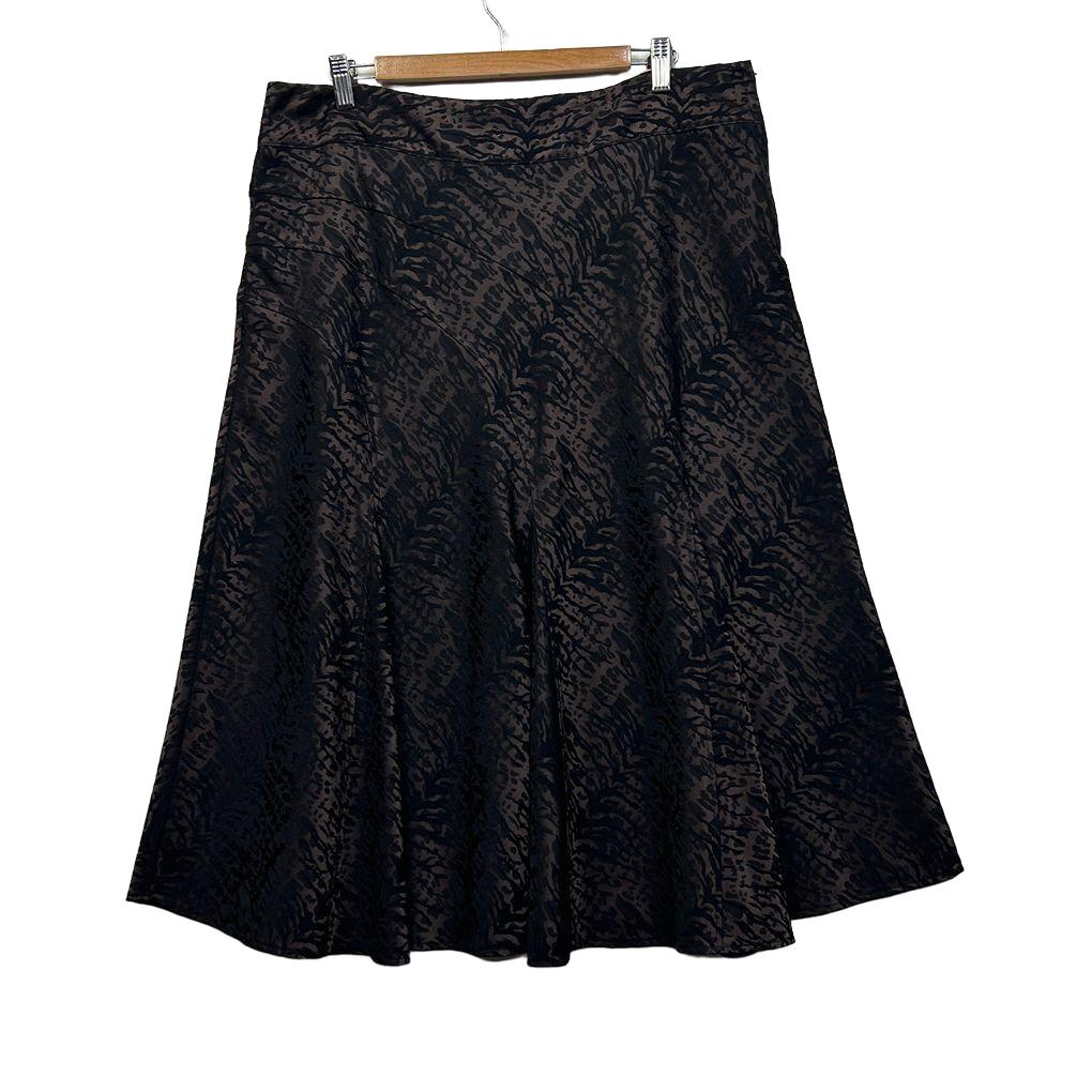 Liz Jordan Print Skirt - Size 16