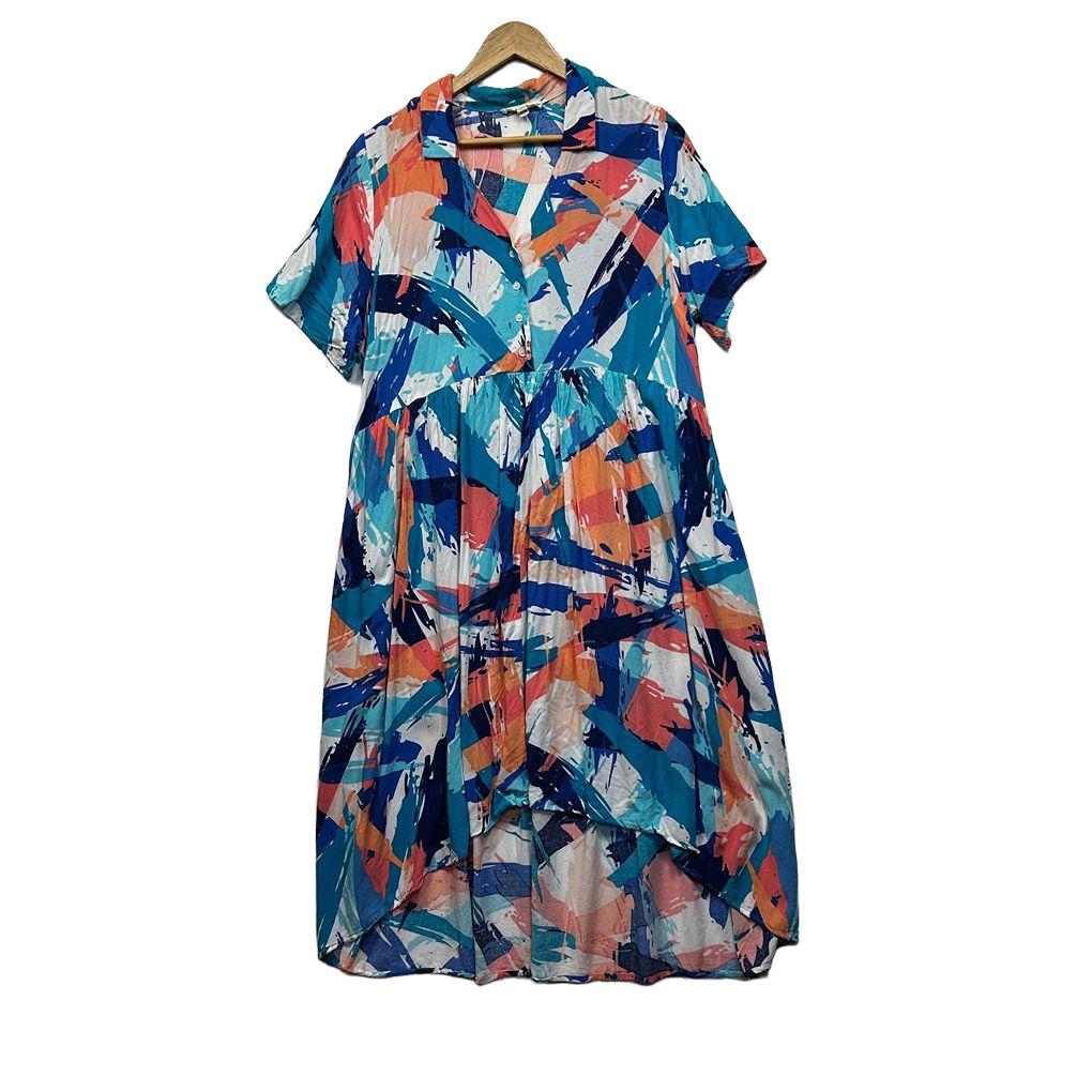Loralette Multicoloured Maxi Dress - Size 14/16