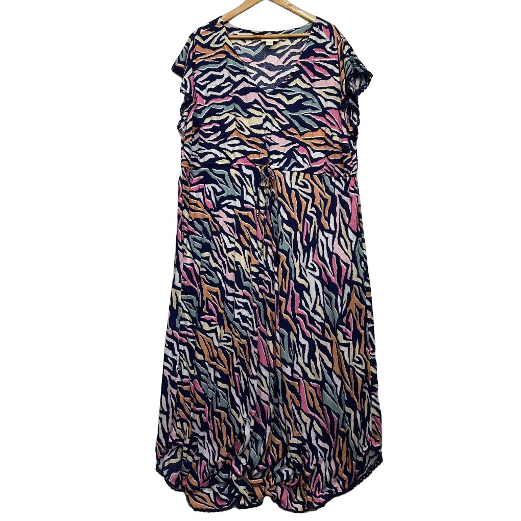 Loralette Multicoloured Dress - Size 22-24