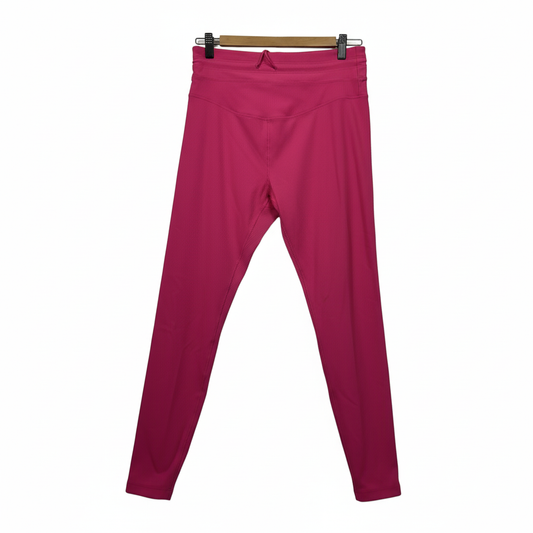 Lorna Jane Pink Ribbed Activewear Leggings - Size L