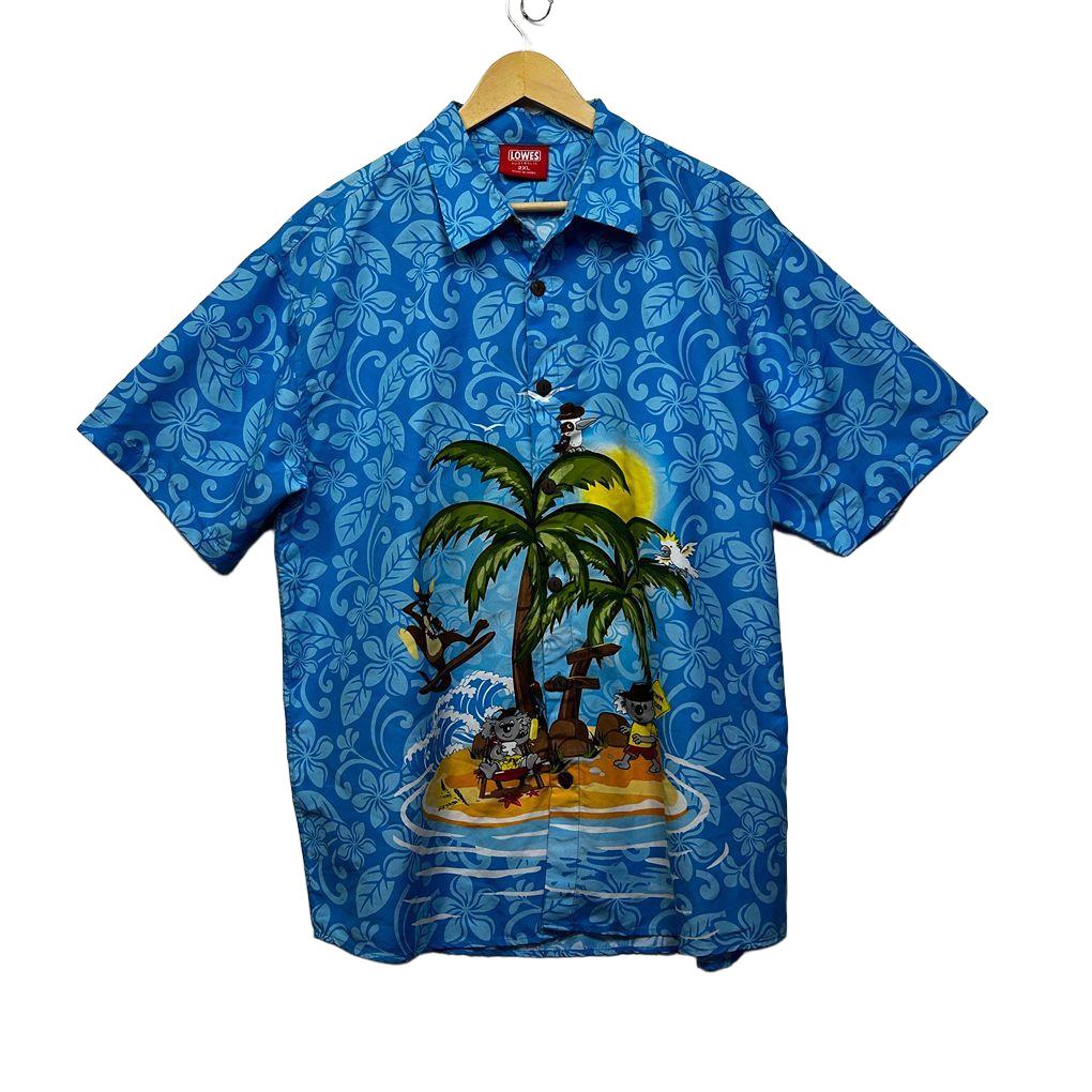 Lowes Blue Hawaiian Australian Shirt - Size 2XL