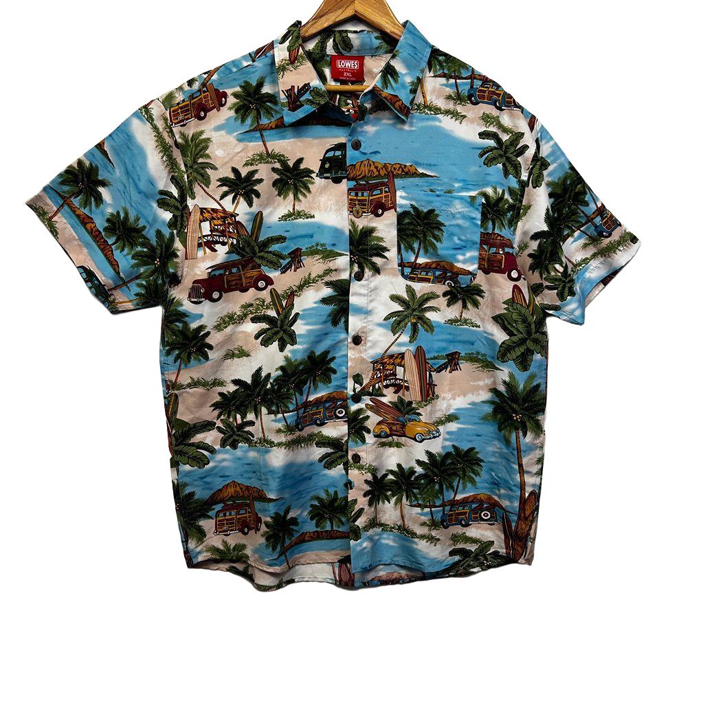 Lowes Multicoloured Hawaiian Short Sleeve Mens Shirt - Size 2XL