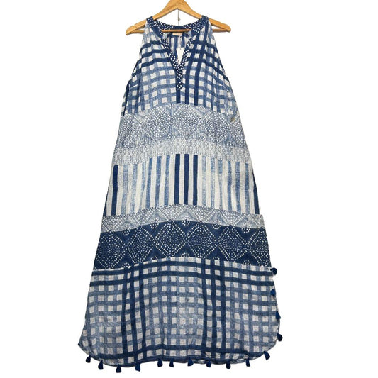 LuluSoul Blue Maxi Dress - Size XL (fault marks)