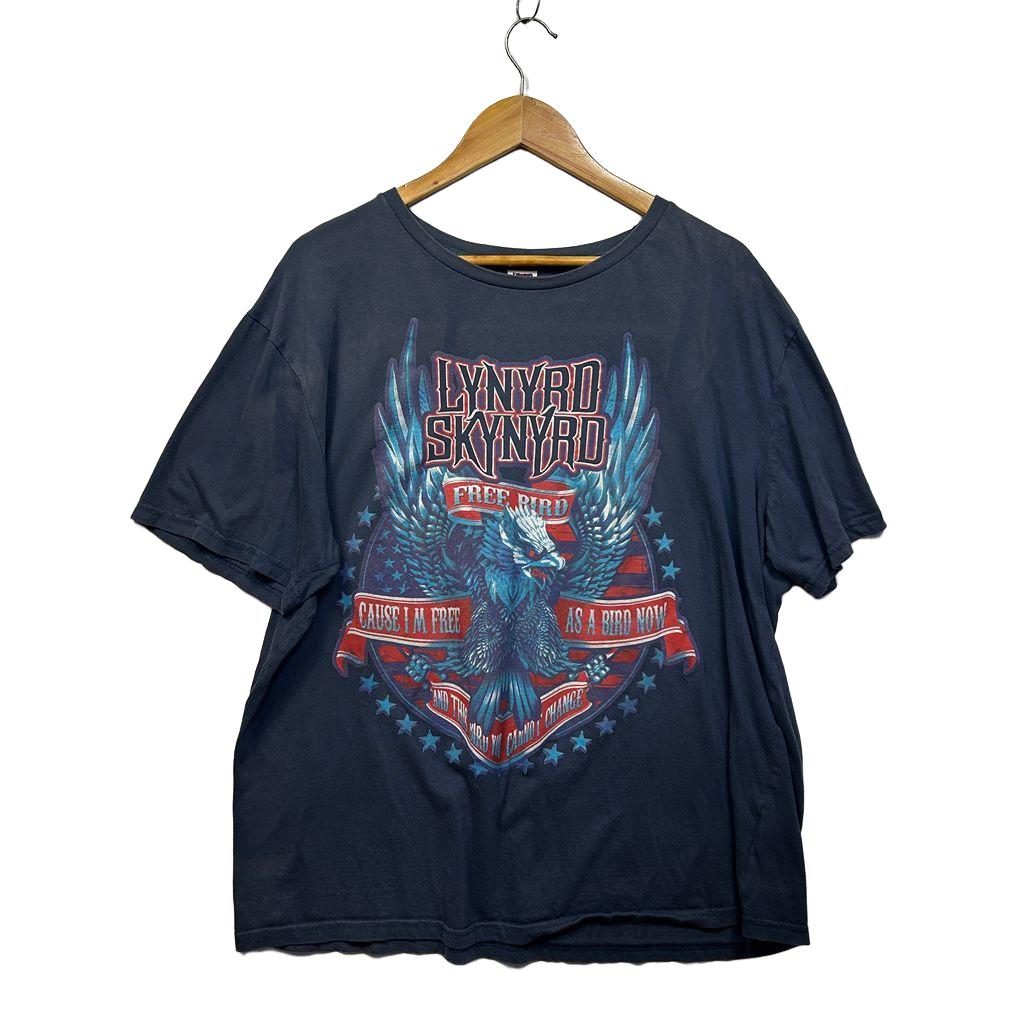Lynyrd Skynyrd Navy Plus Size Cotton Band Mens T-Shirt - Size 3XL