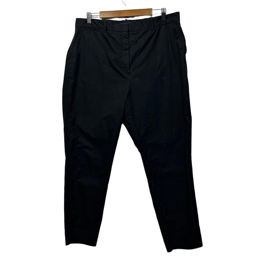 M&S Collection Black Cotton Pants - Size 18