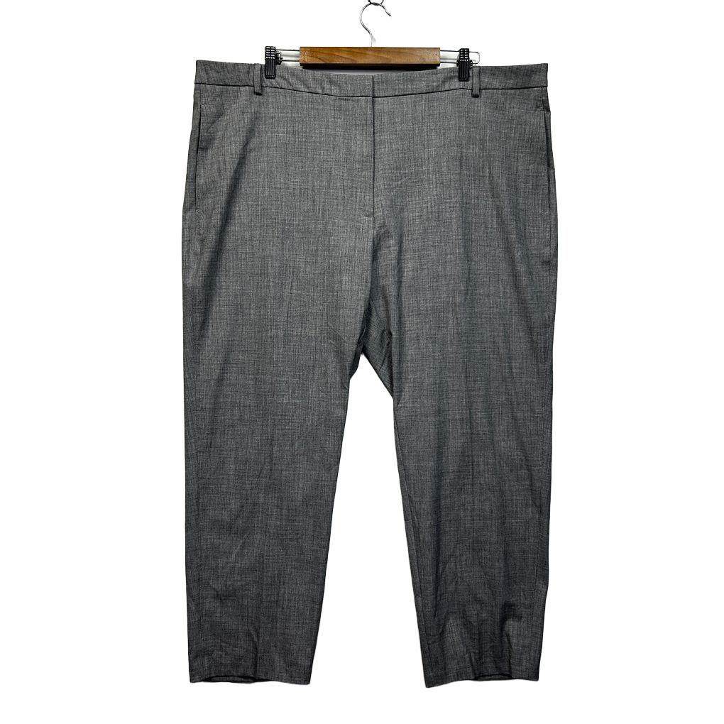 M&S Grey Plus Size Grey Womens Pants - Size 24 Short