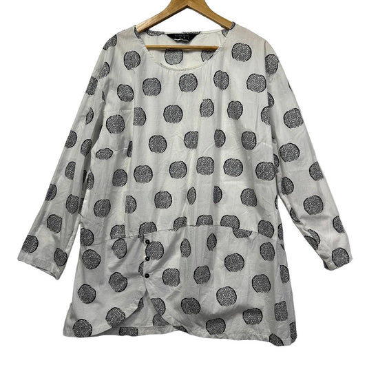Marco Polo White Cotton Top - Size 20