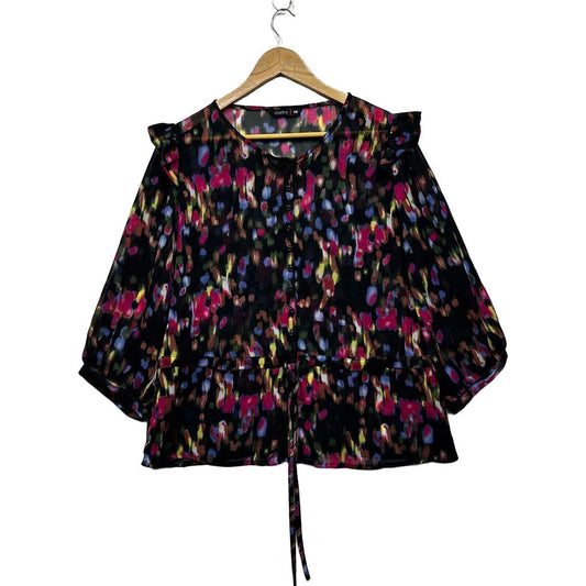 Metro Multicoloured Top - Size 16