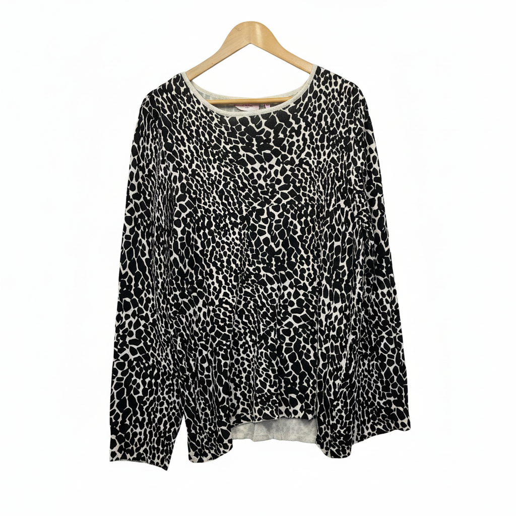 Millers Animal Print Jumper Knit Top - Size L