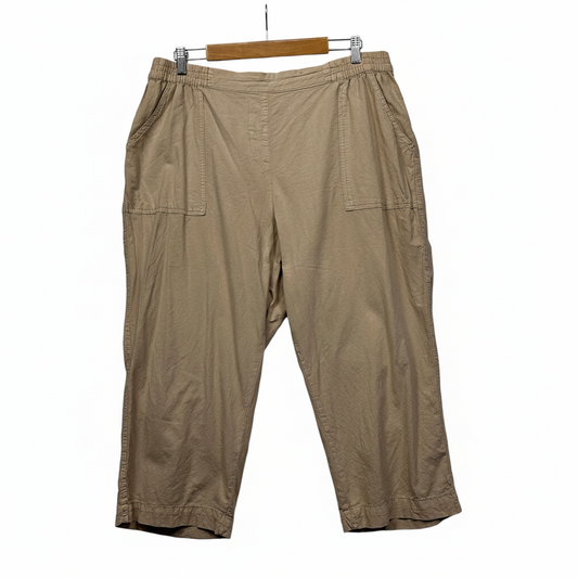 Millers beige capri pants size 18 front view