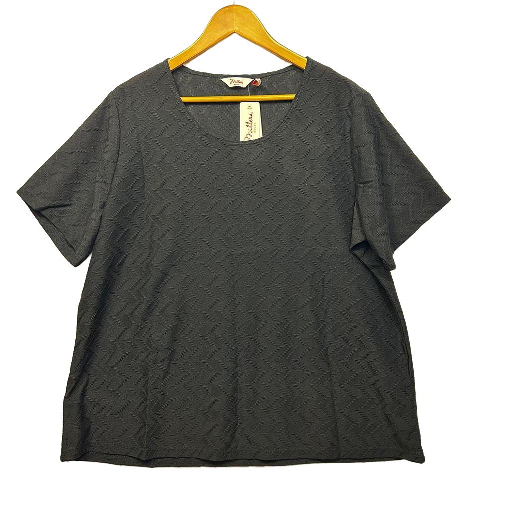 Millers Black Casual Knit Top - Size 22