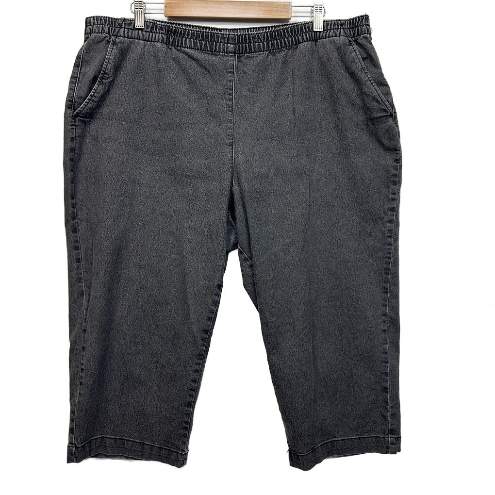 Millers Black Denim Capri Pants - Size 20