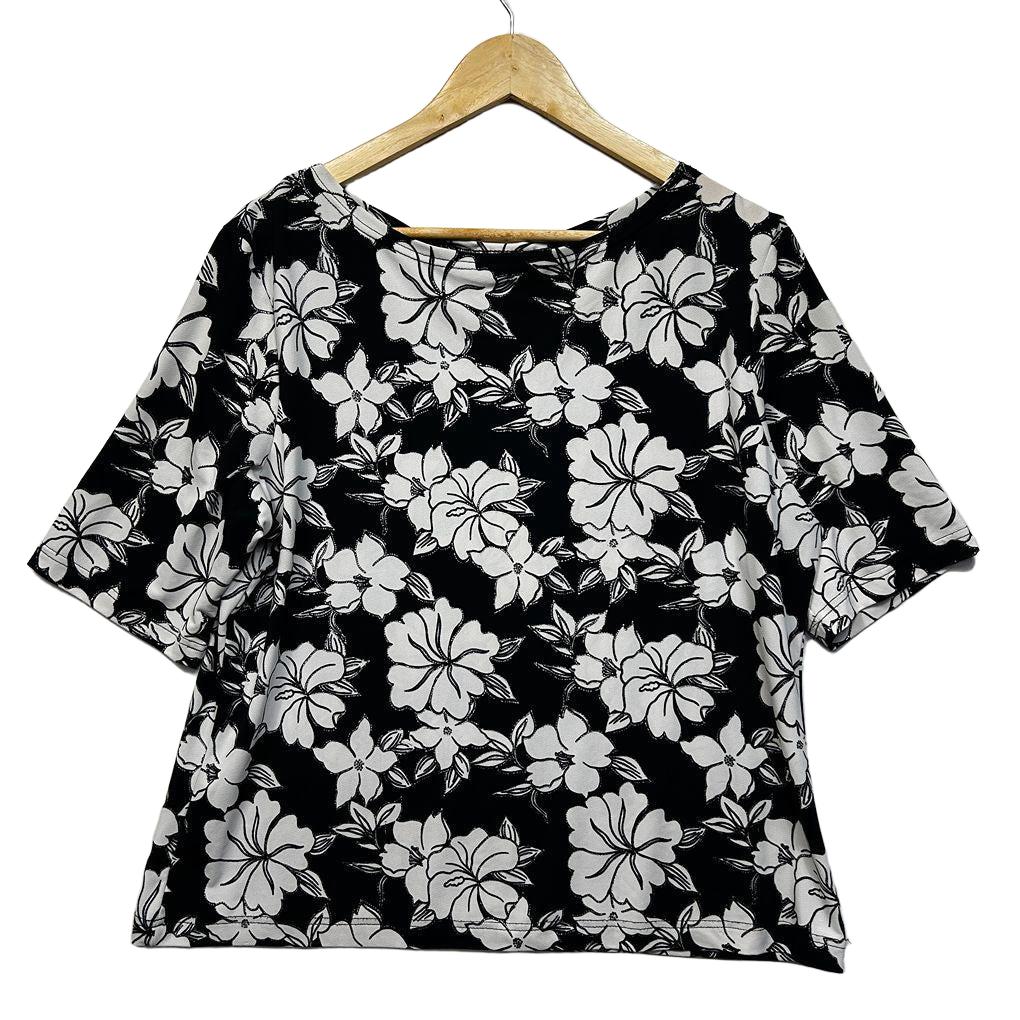 Millers Black Floral Plus Size Top - Size 20