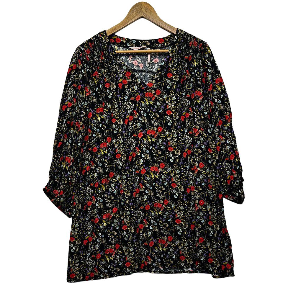 Millers Black Floral Plus Size Top - Size 22