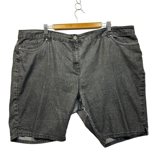 Millers Black Plus Size Denim Shorts - Size 22