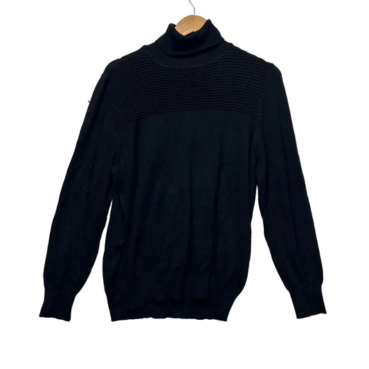 Millers Black Roll Neck Jumper - Size XL