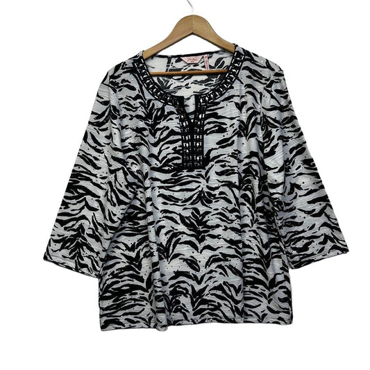 Millers Animal Print Top - Size 22