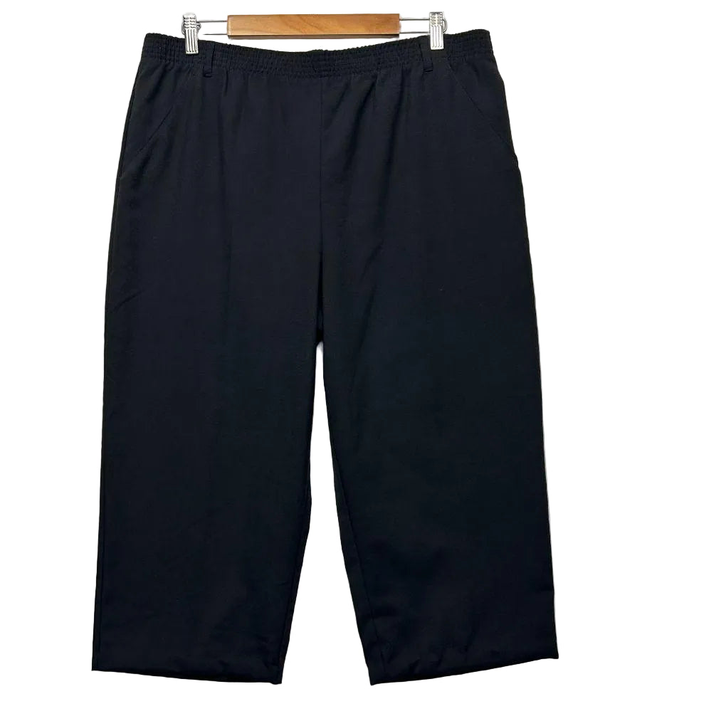 Millers Black Wide Leg Crop Pants - Size 18