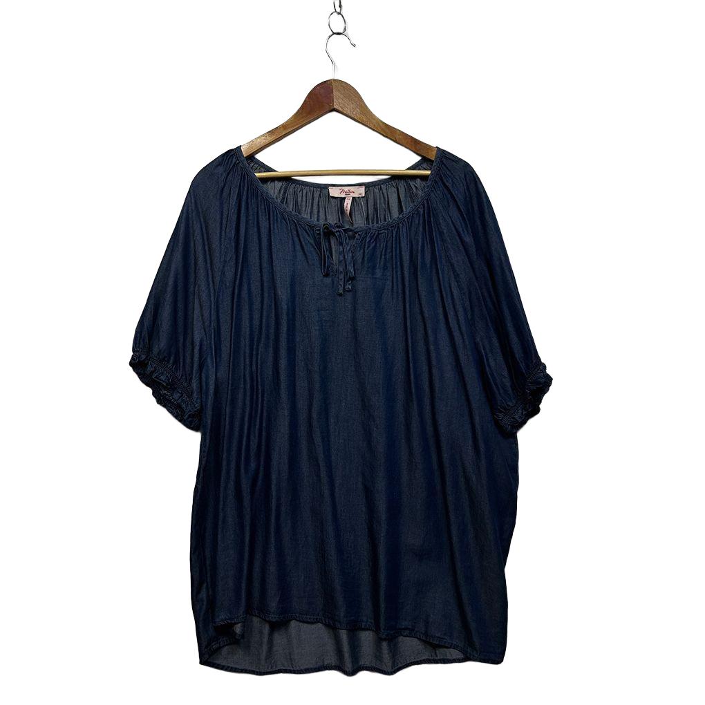Millers Blue Chambray Denim Plus Size Top - Size 22