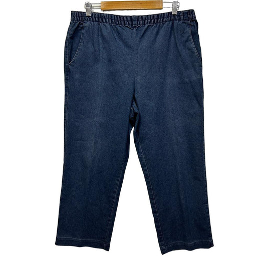 Millers Blue Denim Pull On Jeans - Size 18