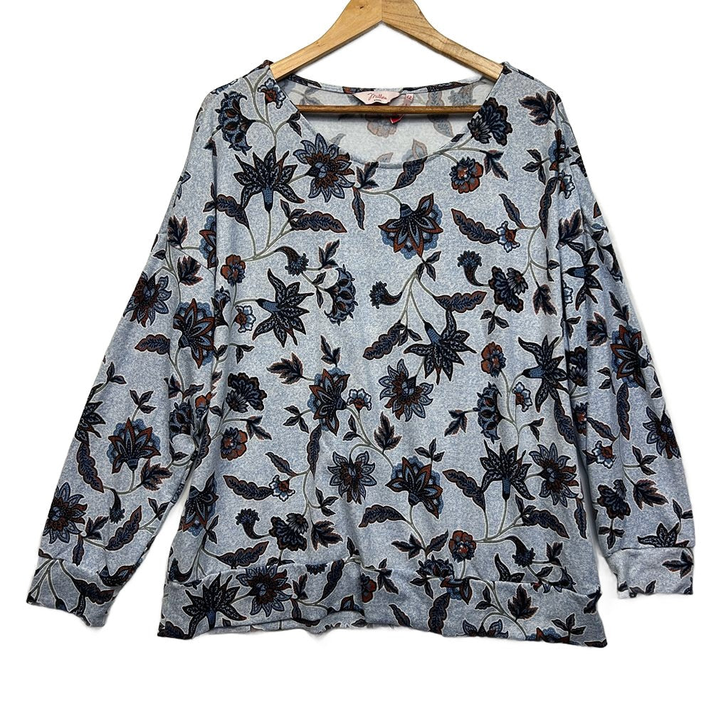 Millers Blue Floral Top - Size 22