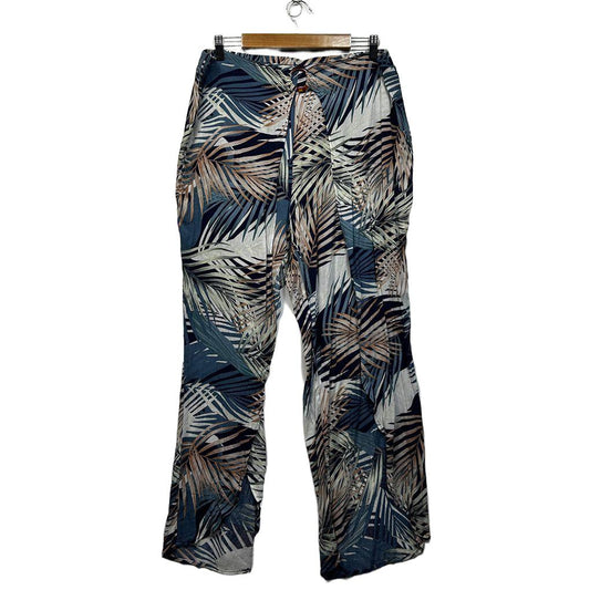 Millers Blue Palm Print Pants - Size 16