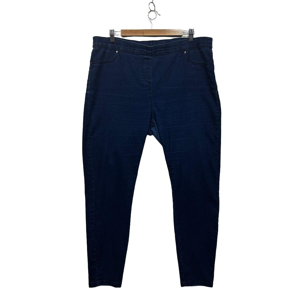Millers Blue Plus Size Pull On Jeans - Size 18