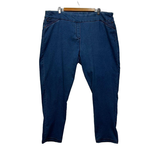Millers Blue Plus Size Pull On Jeans - Size 22