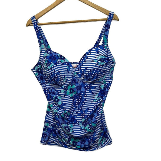Millers Blue Swim Tankini - Size 16