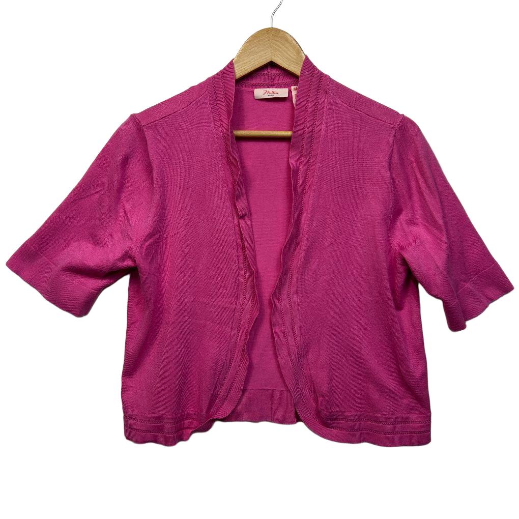 Millers Crop Pink Cardigan - Size M