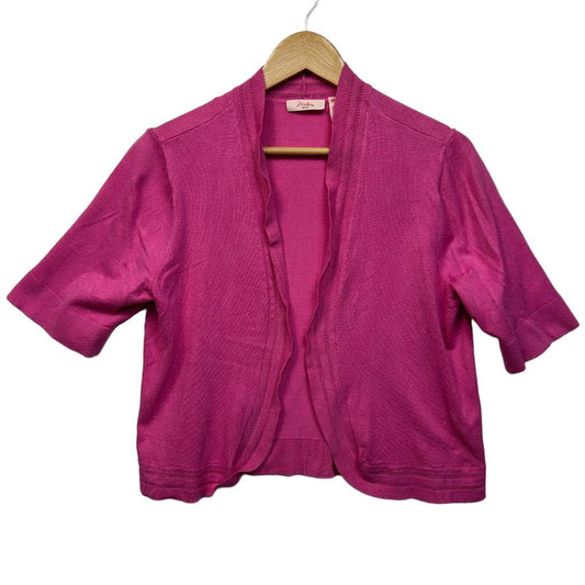 Millers Crop Pink Cardigan - Size M