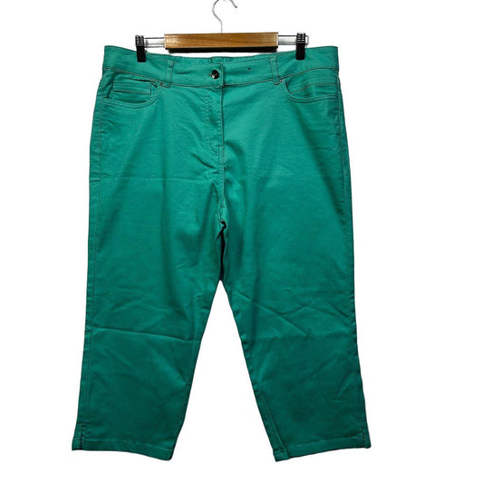 Millers Green Cotton Pants - Size 18