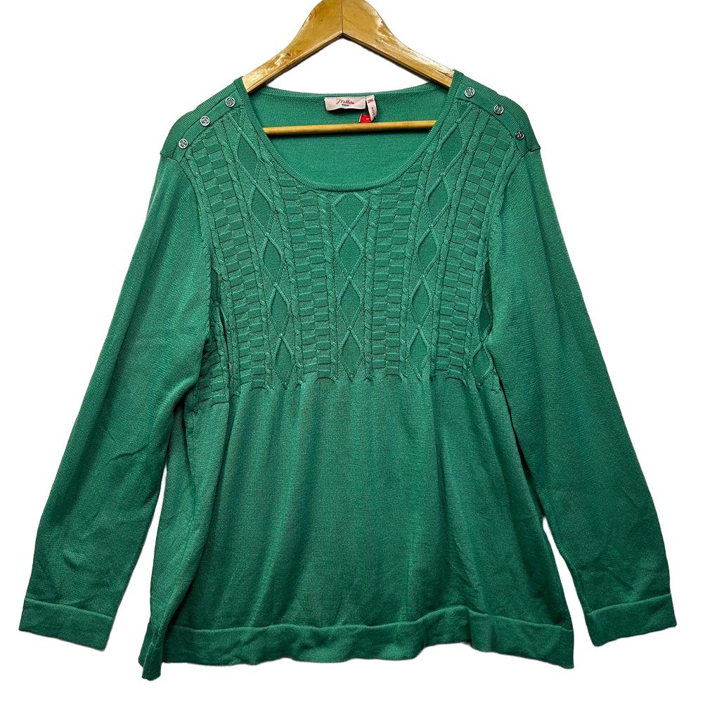 Millers Green Knit Jumper - Size 2XL