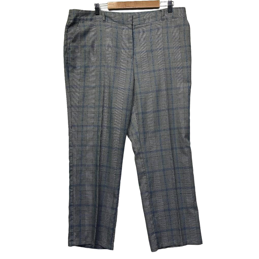 Millers Grey Check Pants - Size 16