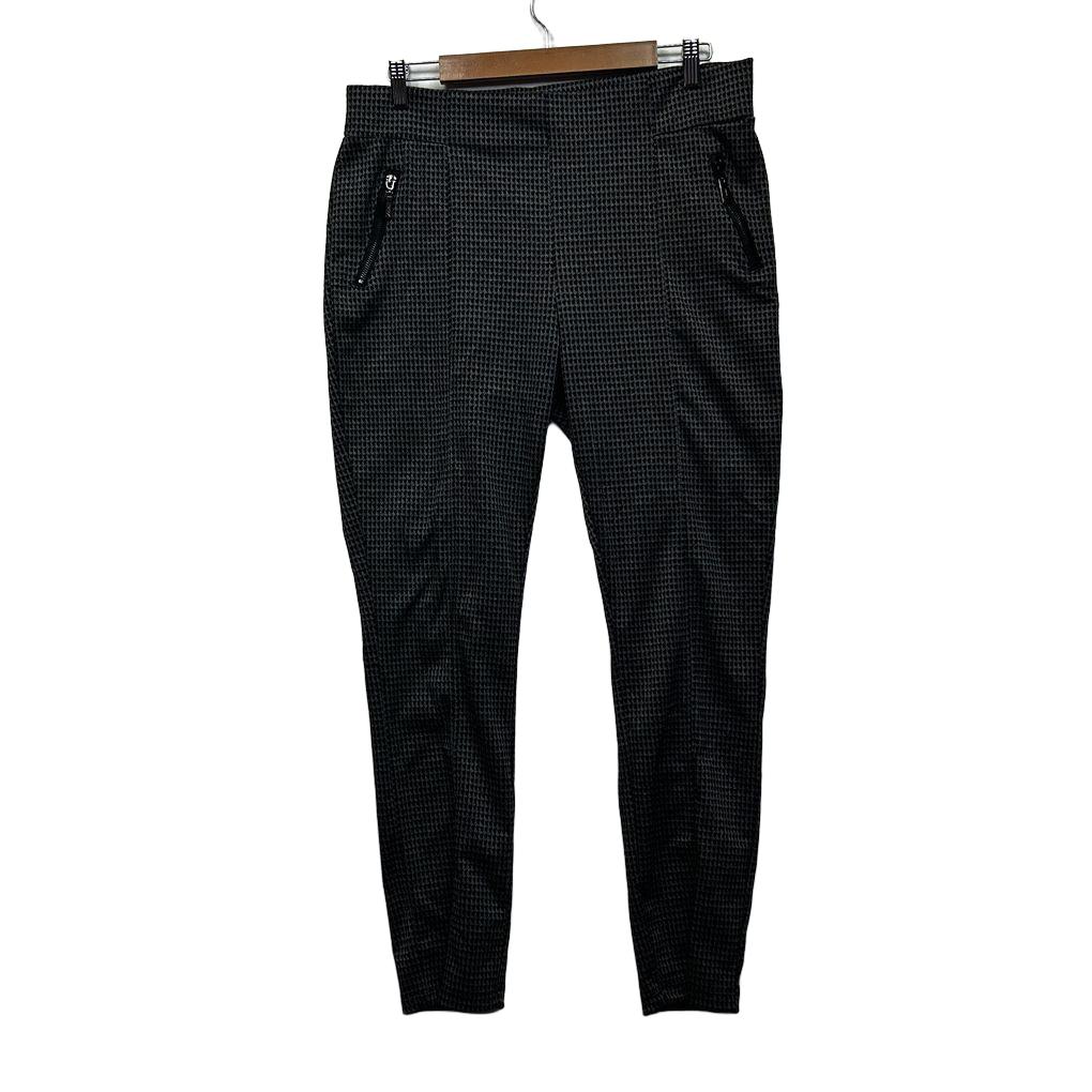 Millers Grey Check Pull On Pants - Size 16